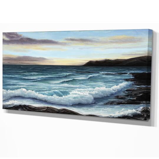 Designart - Ocean Waves at Seashore